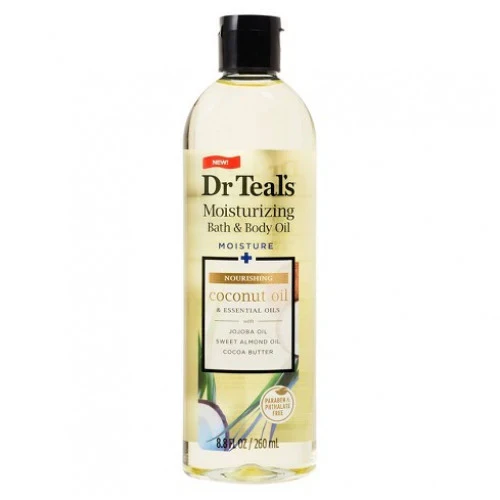 Dr Teal's Moisturizing Coconut Bath & Body Oil, 260ml.