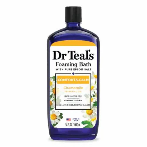 Dr Teal's Foaming Bath Pure Epsom Salt - Chamomile Essential Oil - 1000ml Dr Teal’s