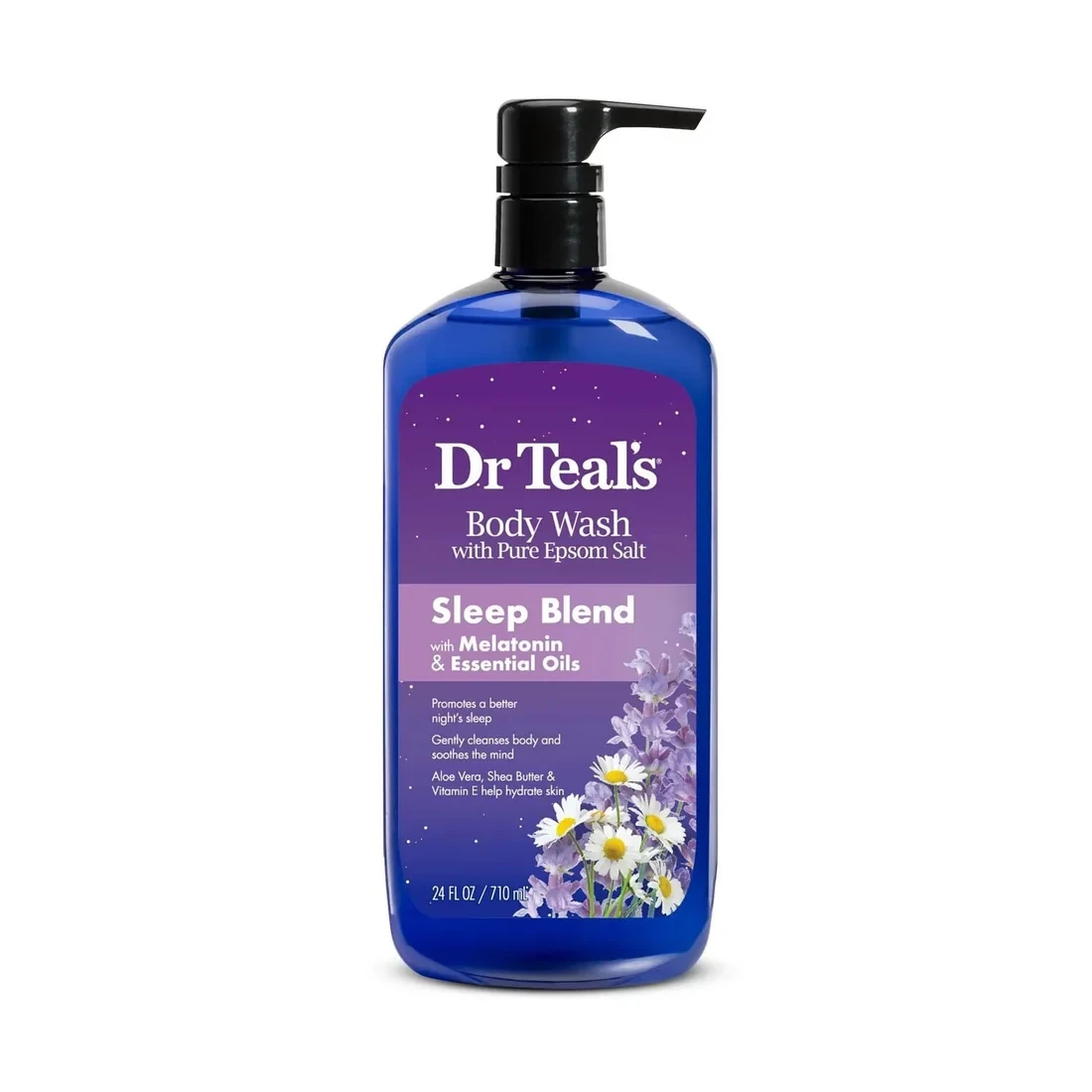 Dr Teal’s Body Wash with Pure Epsom Salt, Sleep Blend with Melatonin - 710ml